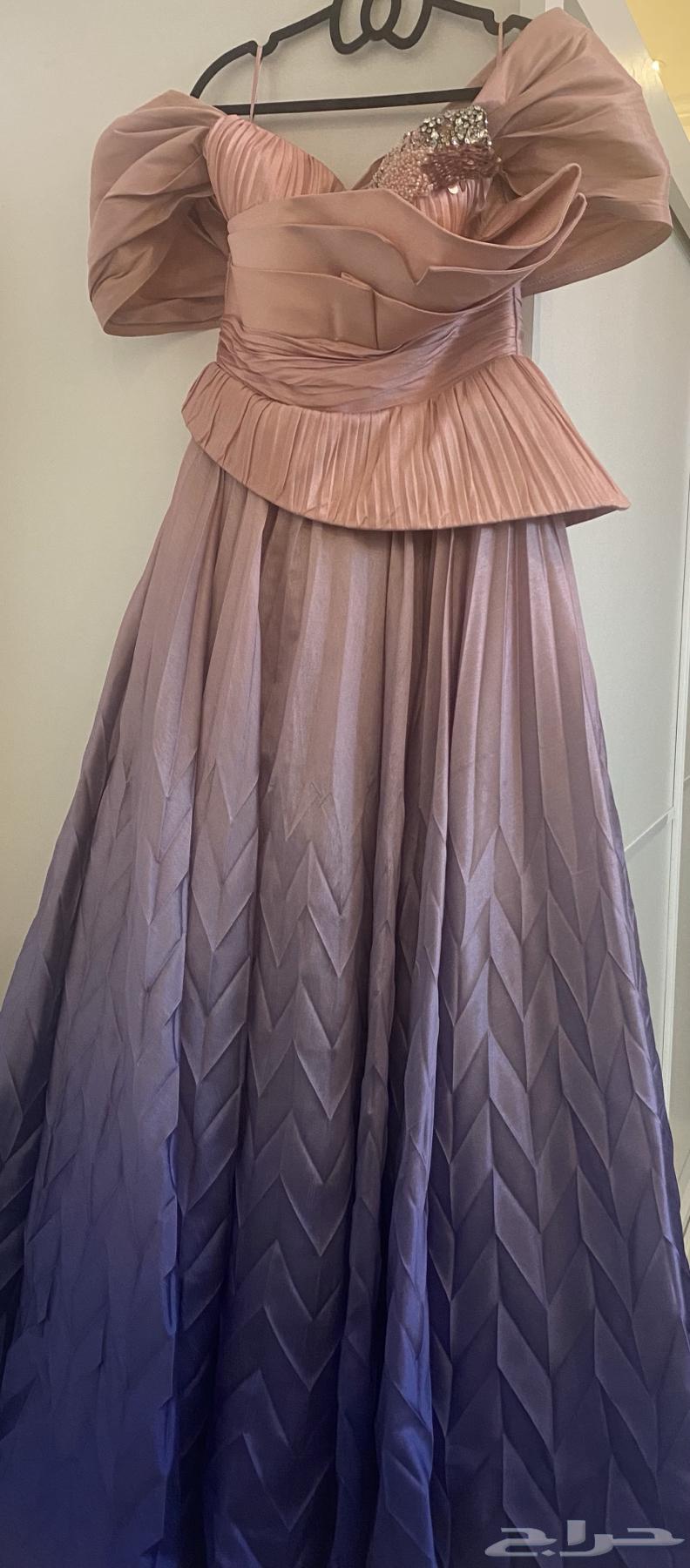 فستان من المصمم فؤاد سيركس المقاس 40 مستخدم واضيف له اكمام64555800703874110