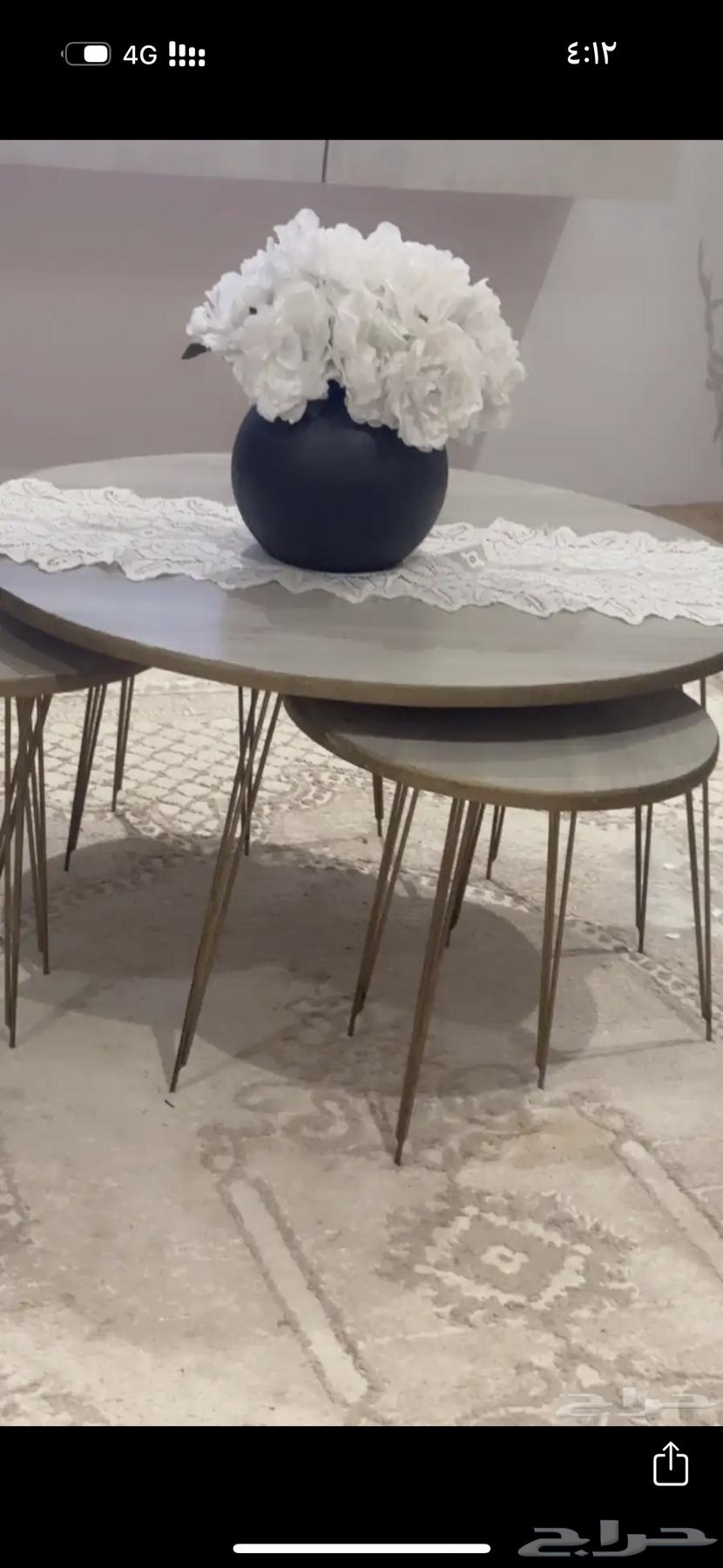 Semi-new serving table with TV table and mirror64554398562306110