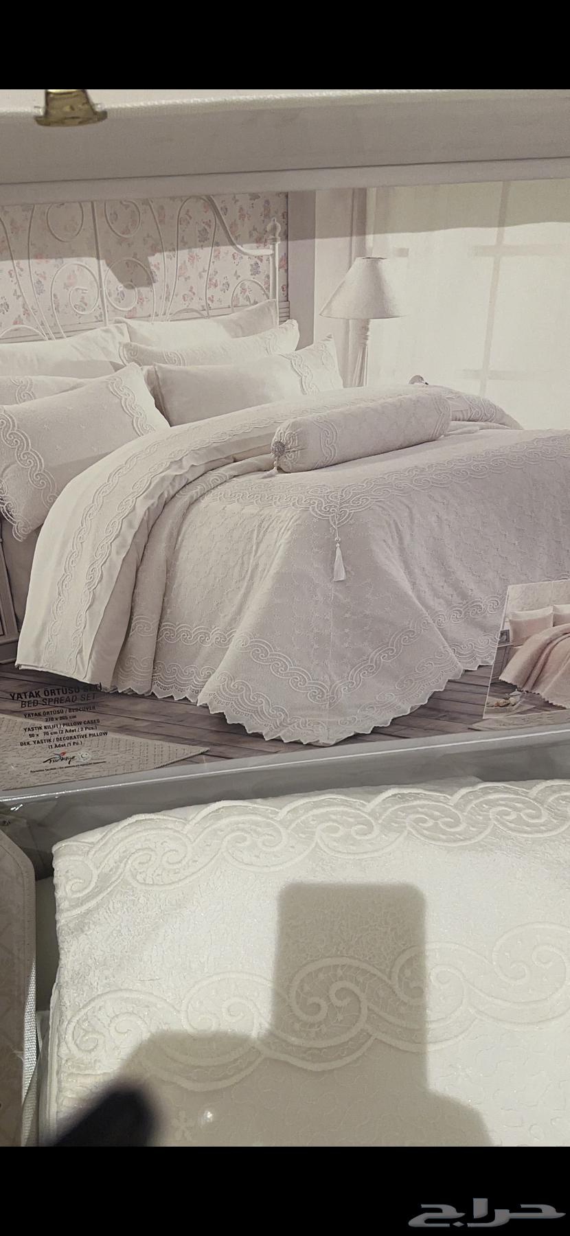 لحاف عروس جديد لم يستخدم سوى ليلة اوليلتين ابض تركي كما هو64554398522113110