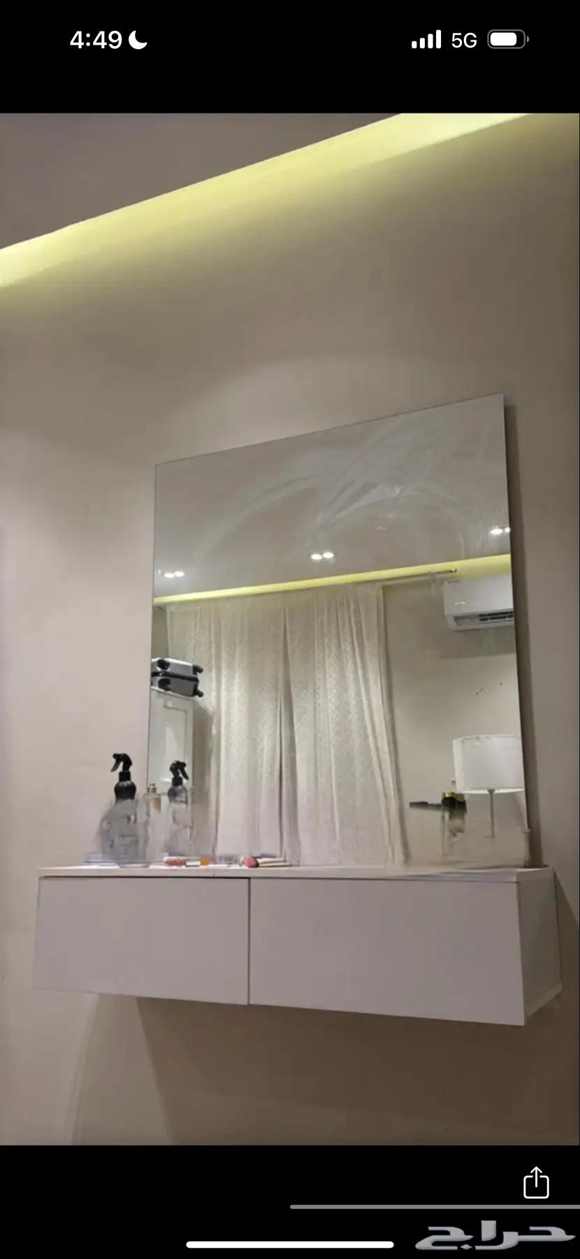 للبيع سرير مع مرتبه وتسريحه جديده64558586610051111