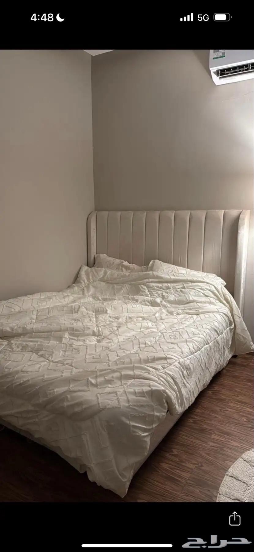 للبيع سرير مع مرتبه وتسريحه جديده64558586610051110