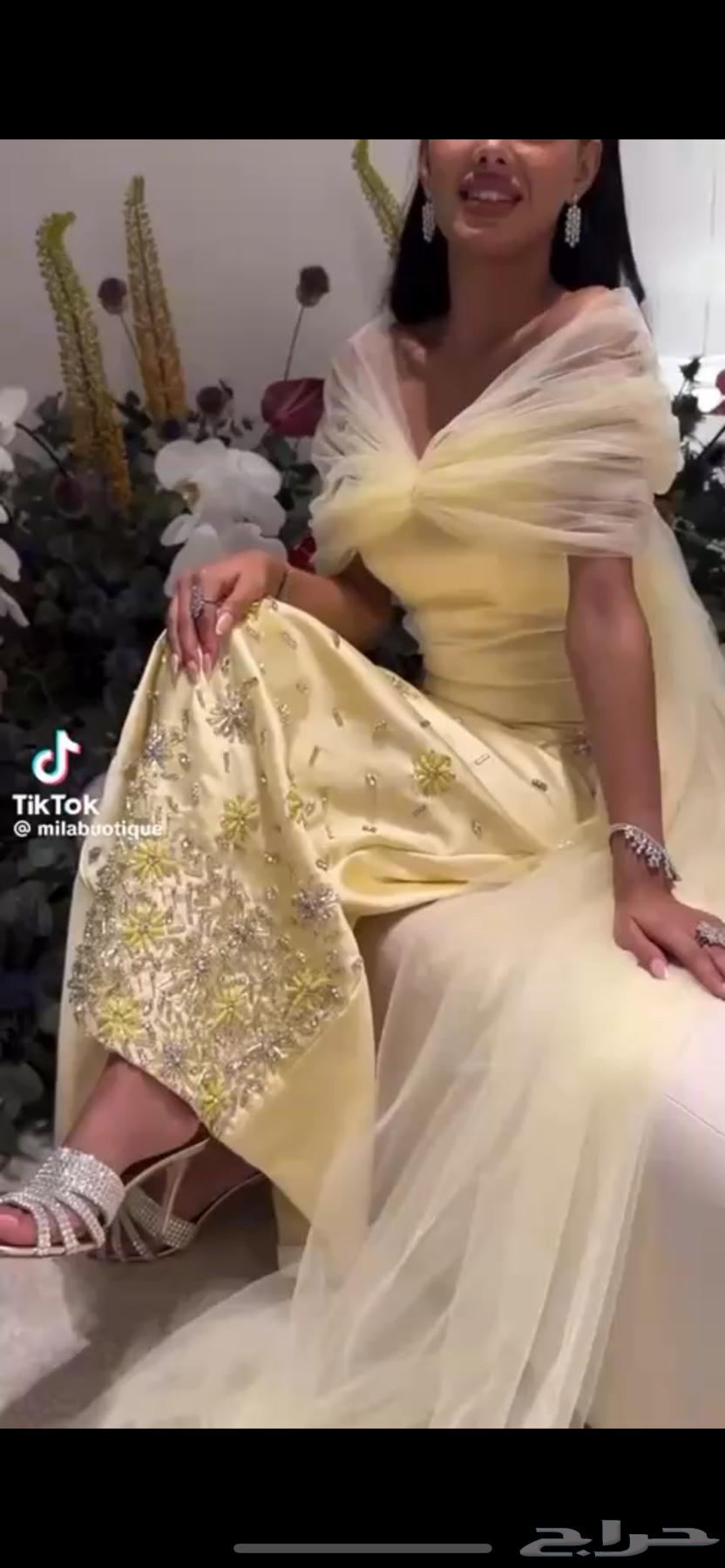 Elegant lemon-colored dress worn for 5 hours, size L, 300 including delivery64557386841859111