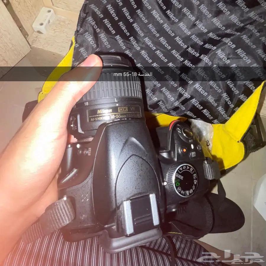 كاميرا Nikon D3200 مستعملة .جميع أغراضها. بطاقة تخزين. شنطة.64556582002689114