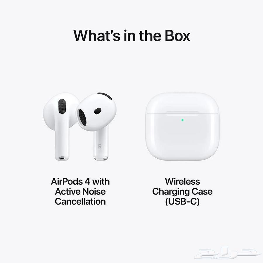 بيع سماعة AirPods4 مع خاصية إلغاء الضوضاء مستعملة64571272261379110