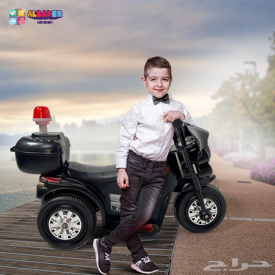 دباب اطفال كهربائي بالحجم الصغير - دباب اطفال شرطة بمؤثرات64571299929474113