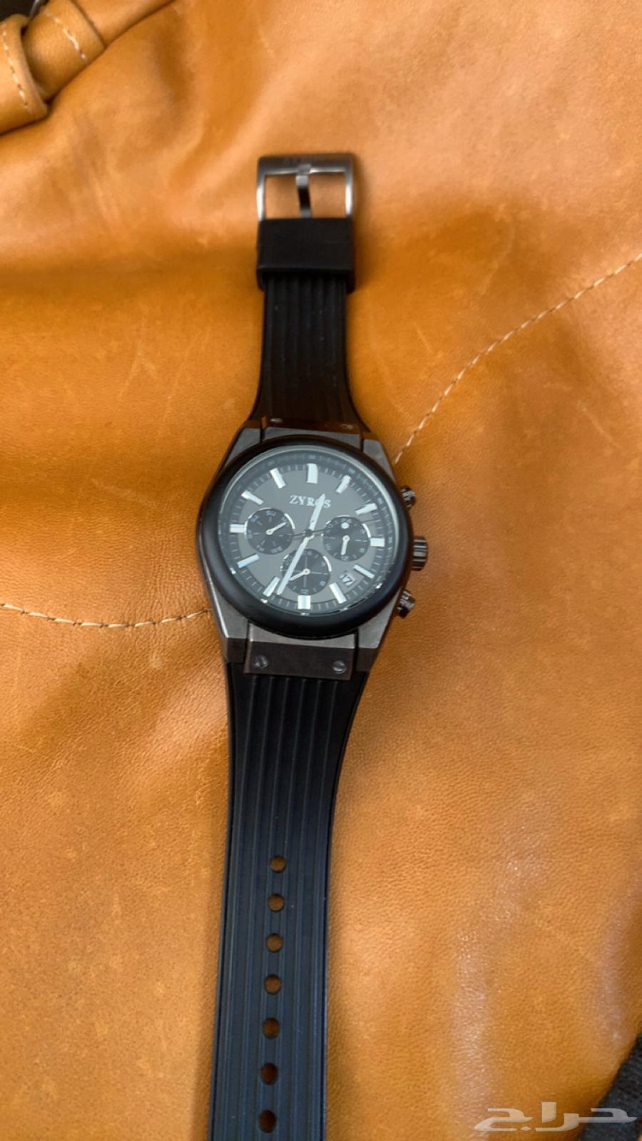 ساعة رجاليه من زايروس (سوداء)64566189466499112
