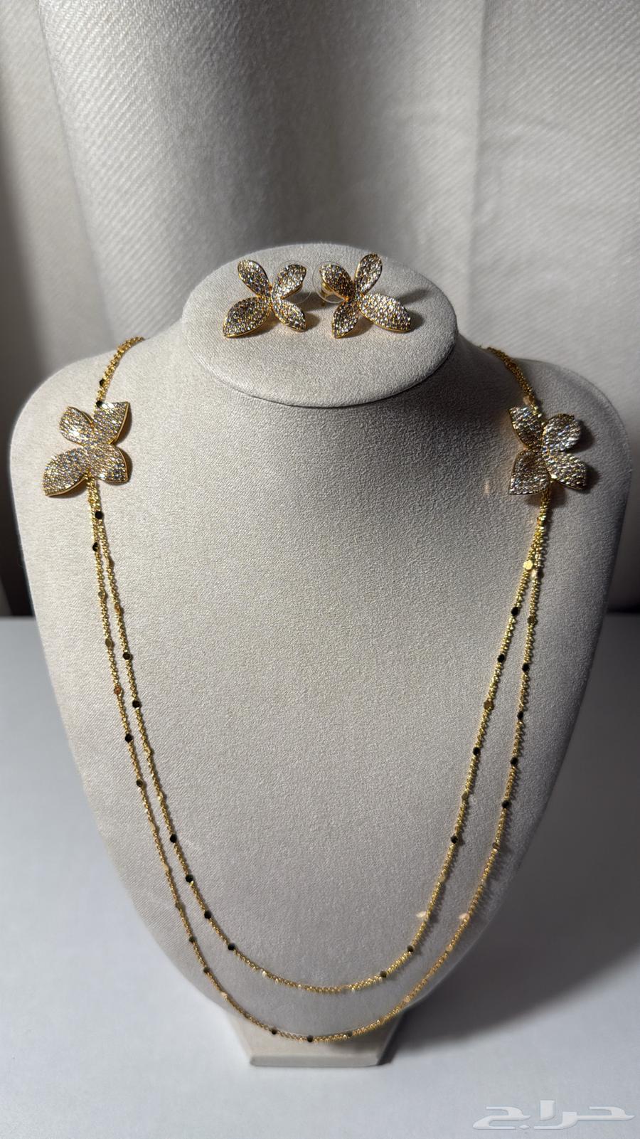 عقد طقم سلسال مع حلق64533335177987110