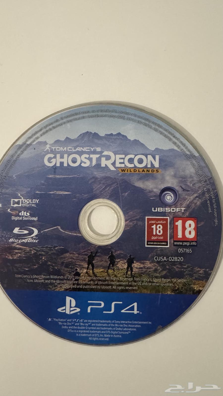 اشرطة العاب ps4 للبيع   السعر 70 ريال للمجموعه   30 للواحده64567475983747112