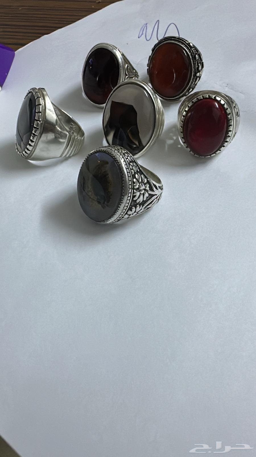 خواتم فضه ثقيله عقيق64569767388290112