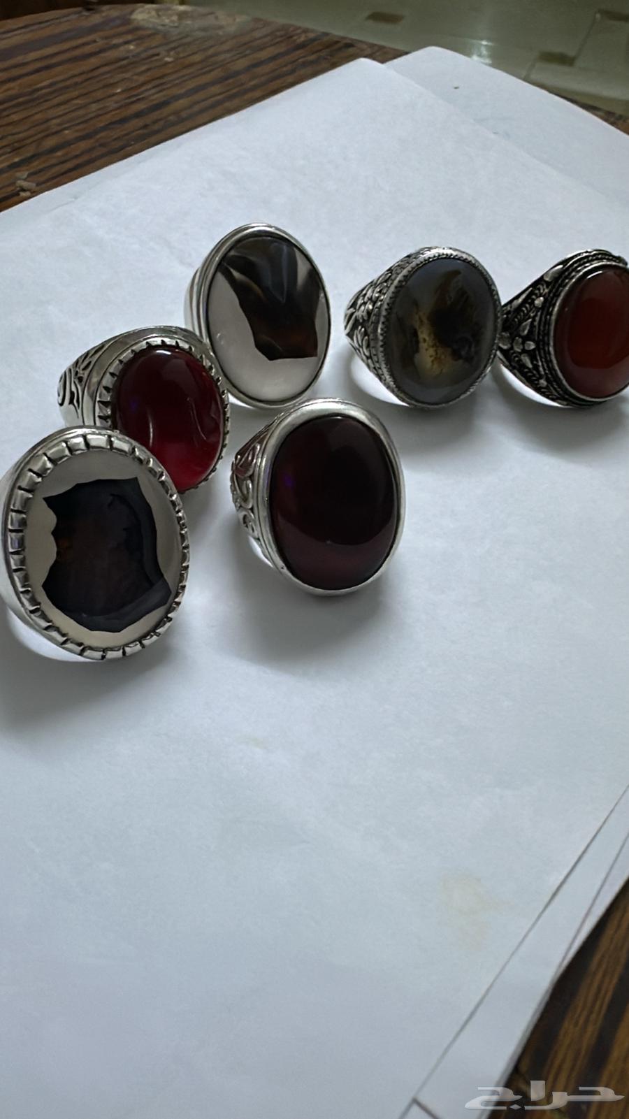 خواتم فضه ثقيله عقيق64569767388290110