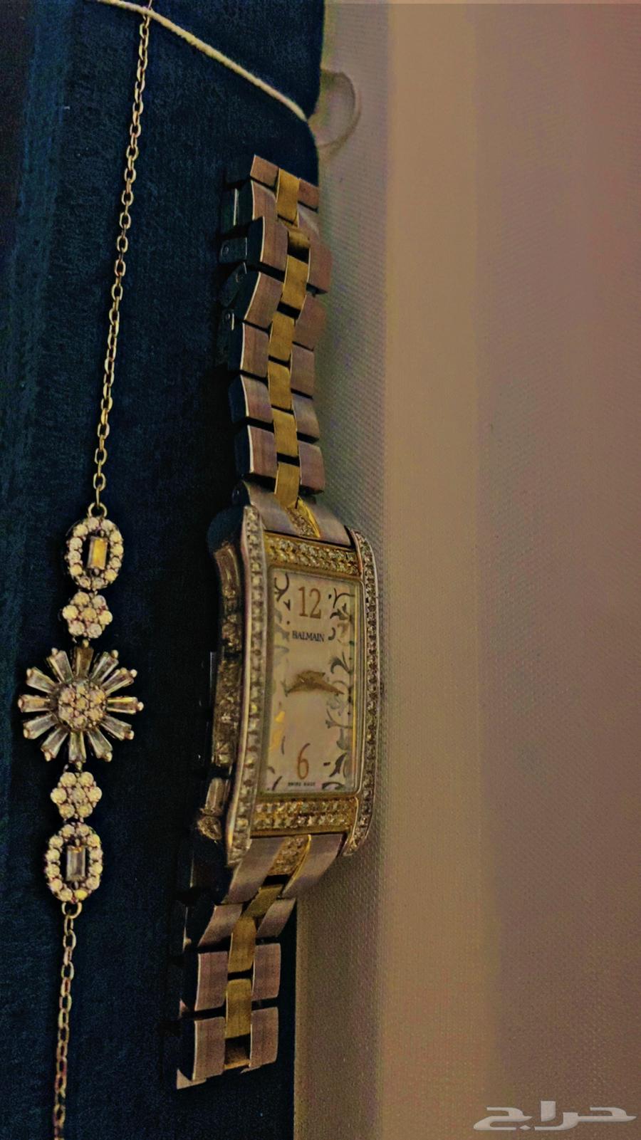 ساعه نسائية مستخدمه مرصعه بالالماس من بالمان64569808201475111