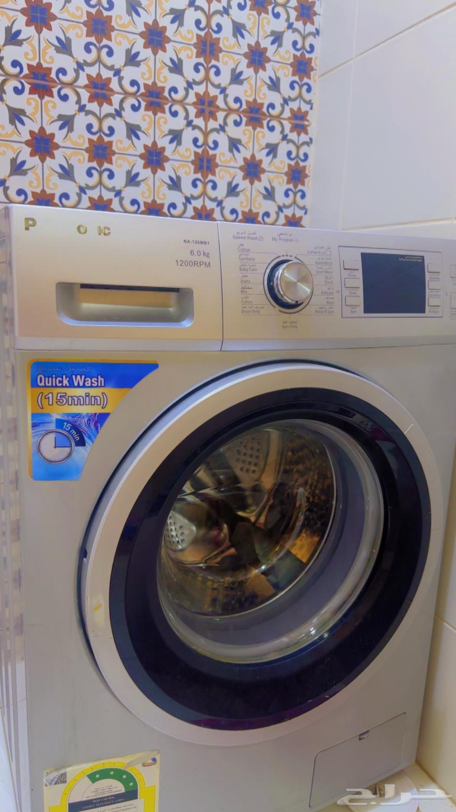 غسالة باناسونيك اتومتيك بحالة ممتازة 6 كيلو64565298116227112