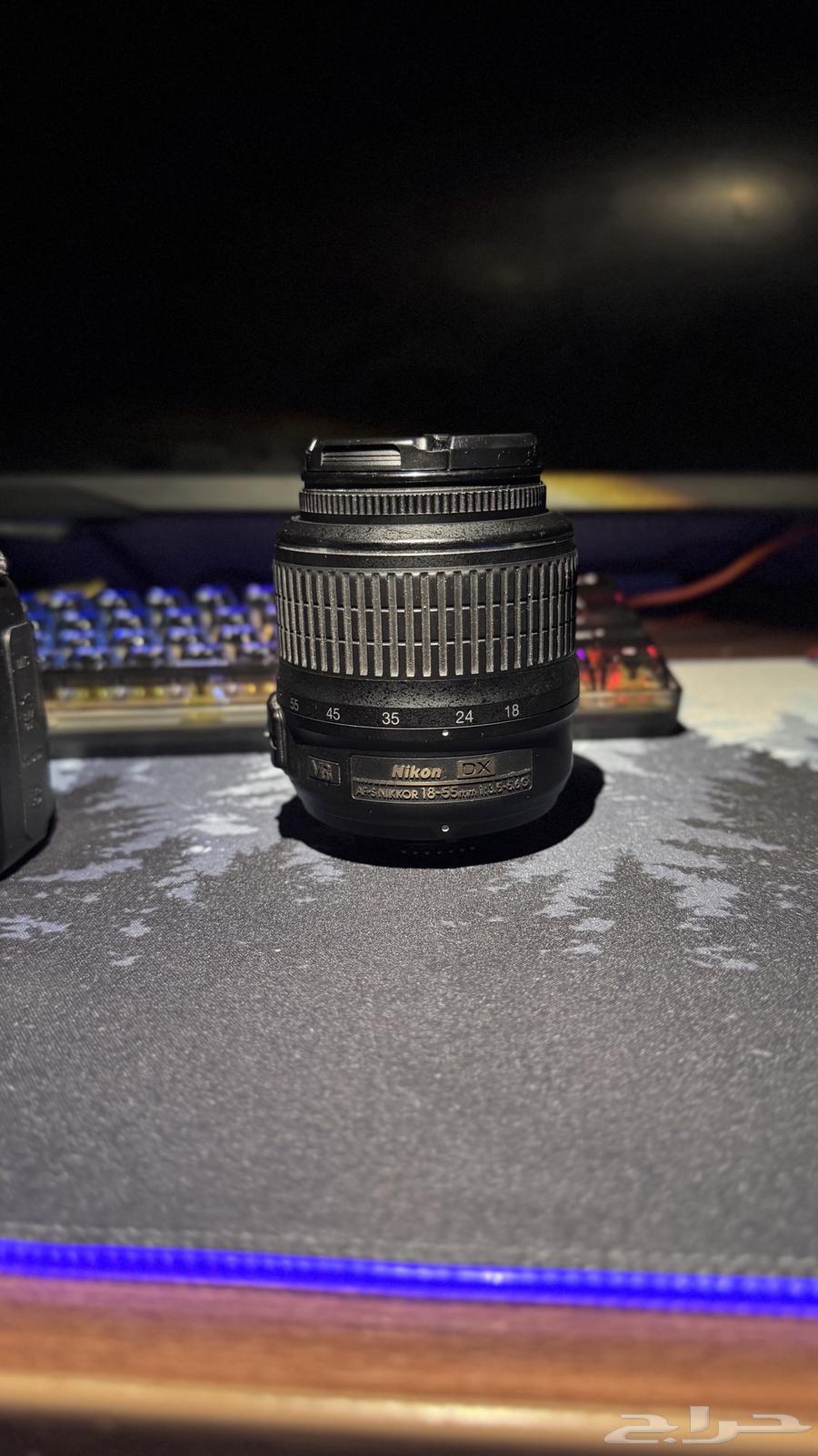 كاميرة نيكون d3200 للبيع مستعمله مع ملحقاتها64563840328835112