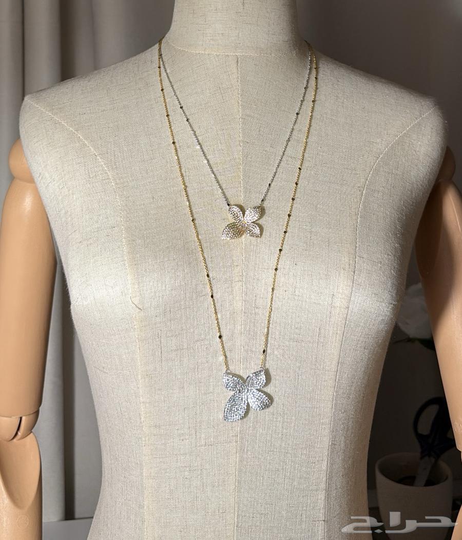 طقم عقد سلسال دورين مع حلق64527206511619112