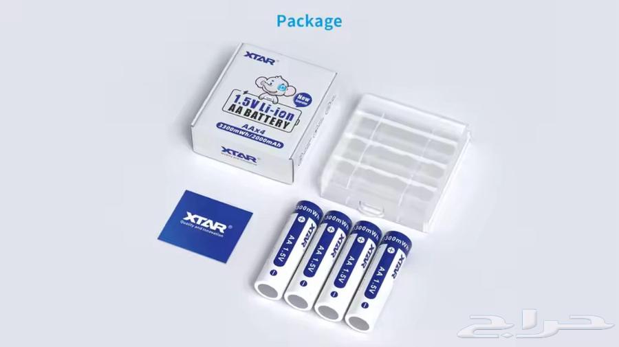 بطاريات قابله لاعاده الشحن شركه xtar64562671136642110
