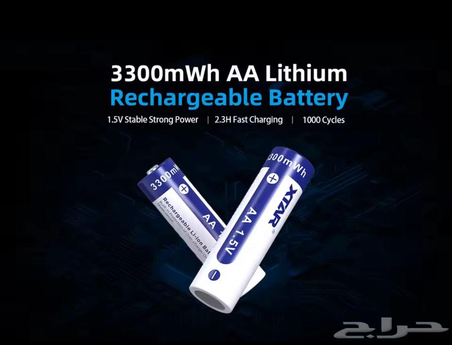 بطاريات قابله لاعاده الشحن شركه xtar64562671136642111