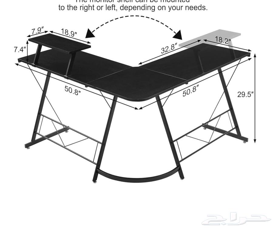 طاولة Lمستخدمه استخدام نطيف حالتها جيده64569726342019110