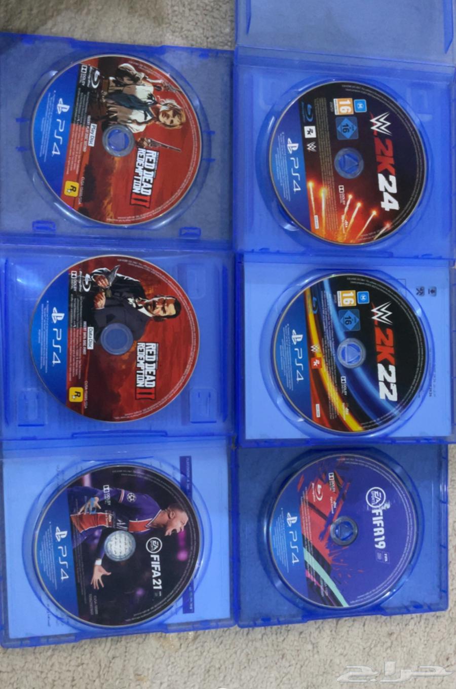 للبيع 5 اشرطة بلاستيشن اصلية بحاله ممتازه64567143052161110