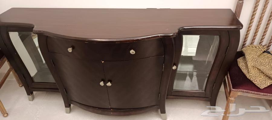 Dining table with 8 chairs, buffet and cabinet 130064563936823682110