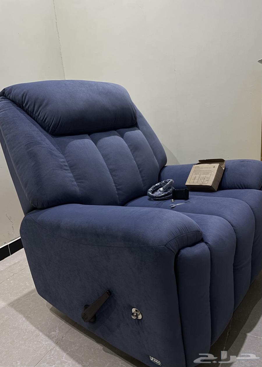 كرسي استرخاء هزاز دوار م لينزي مزود بحامل جوال قابل للإزالة64570531596802114