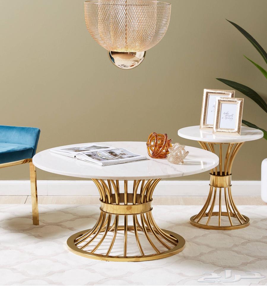 للبيع  طاولة قهوة رخامية فاخرة من هوم سنتر (Home Center)64570723389570114