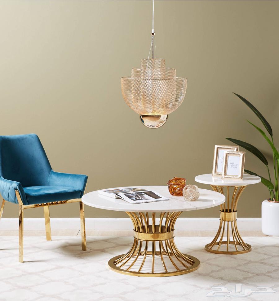 للبيع  طاولة قهوة رخامية فاخرة من هوم سنتر (Home Center)64570723389570113