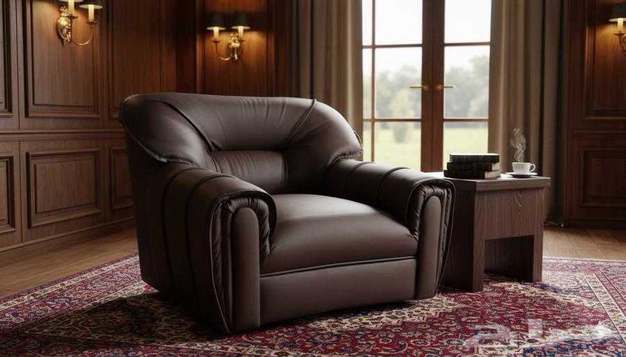 فخم كنب جلد مكتبي كنب مريحه و متين في توصيل نفسو يوم طلب64563188621571113