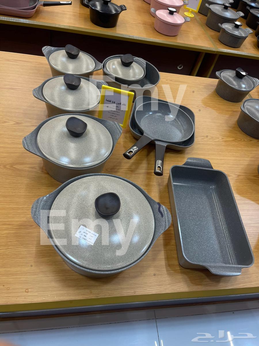 اطقم نيوفلام كوري جرانيت اكستريما وايني 14قطعه و20قطعه جديد64582597527937111