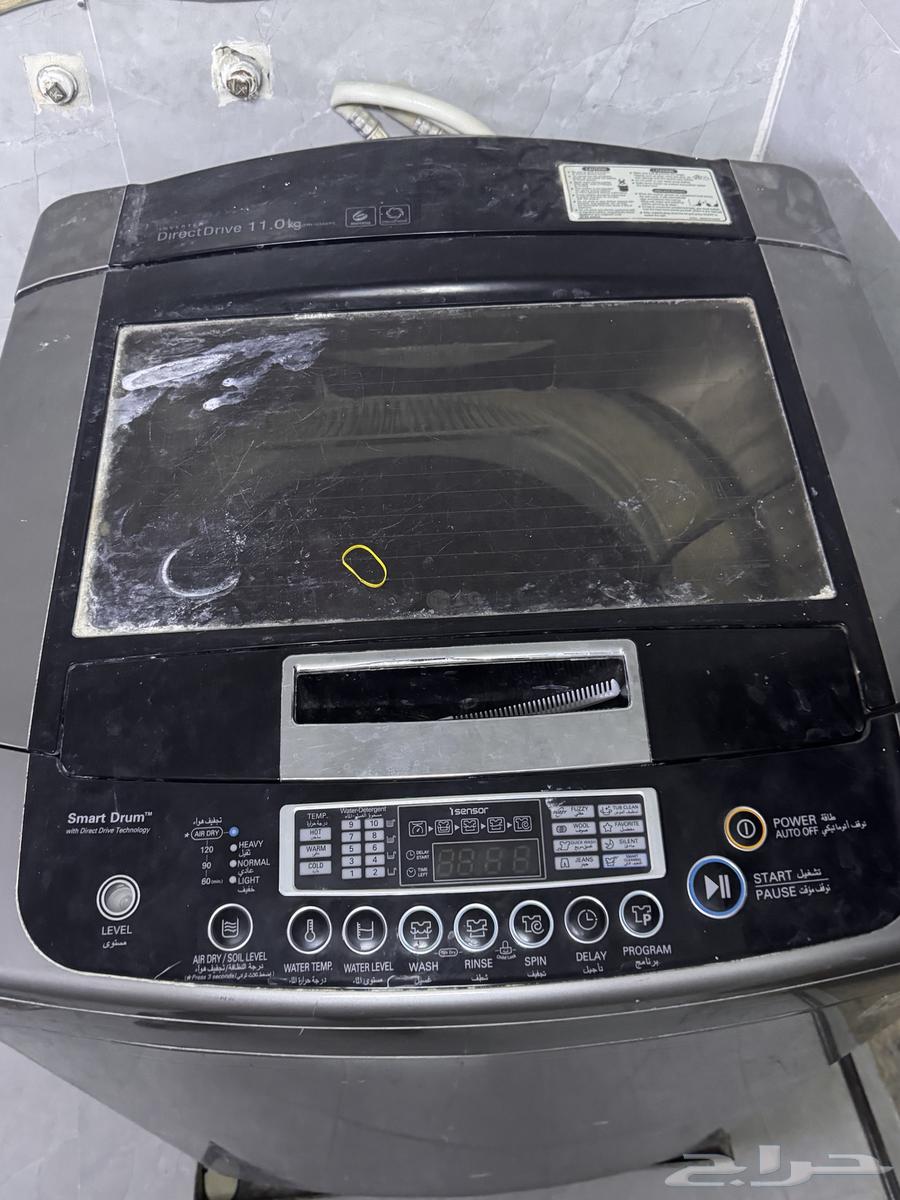 غساله اتوماتيك LG ستيل للبيع بس يبي لها برمجه على السوم64562741085443111