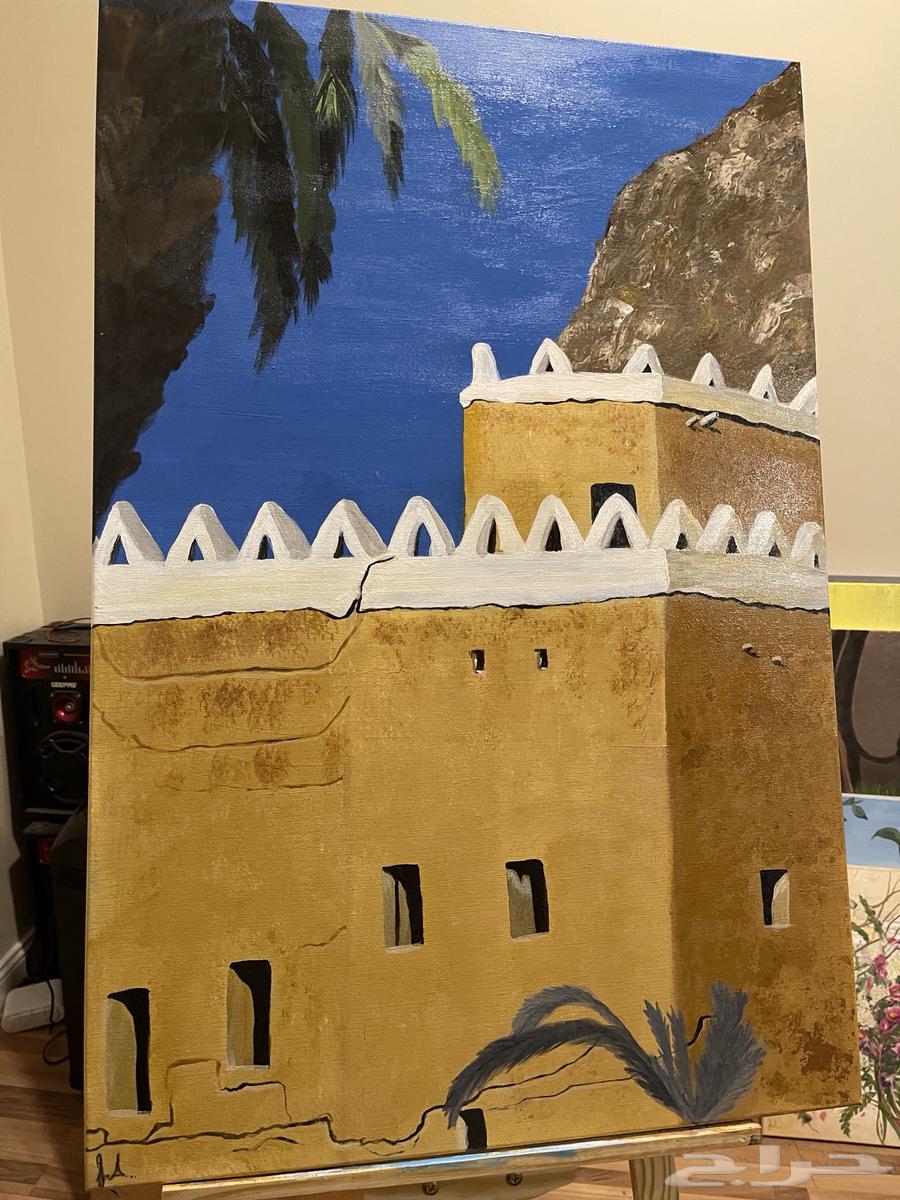 لوحات كانفس الالوان المستخدمه اكليريك64567462037761110