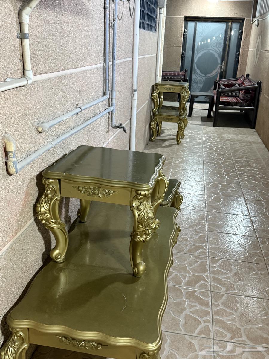 TV table and Sony case and serving tables64568824489219111