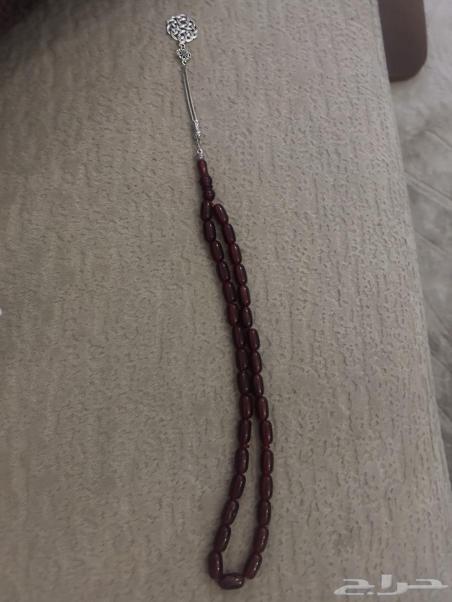 سبحه اكريلك باللون الاحمر الشفاف64570873631873110