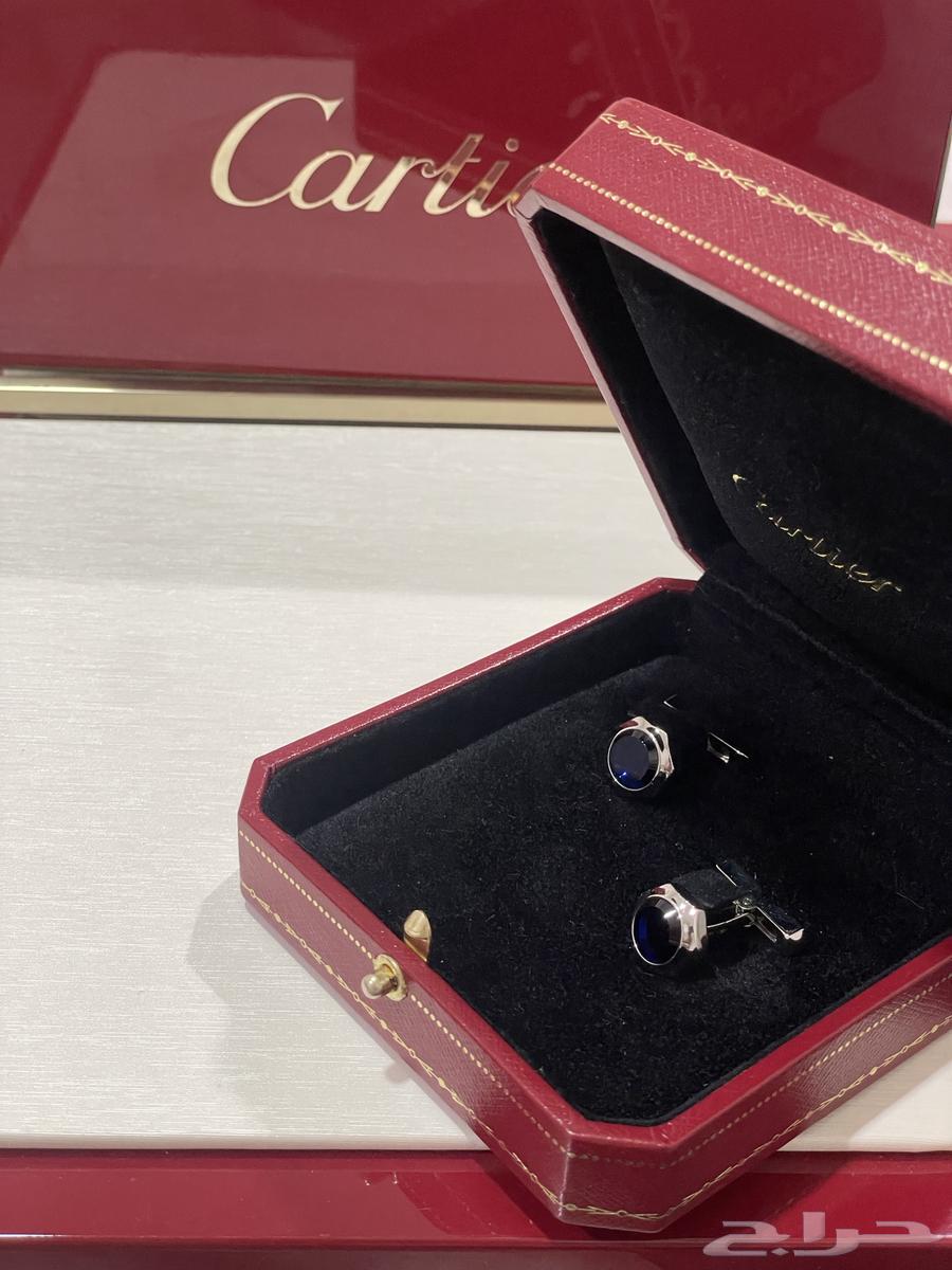 (Sold) Cartier Santos Dumont cufflink, silver plated with palladium, like new64570778145410114