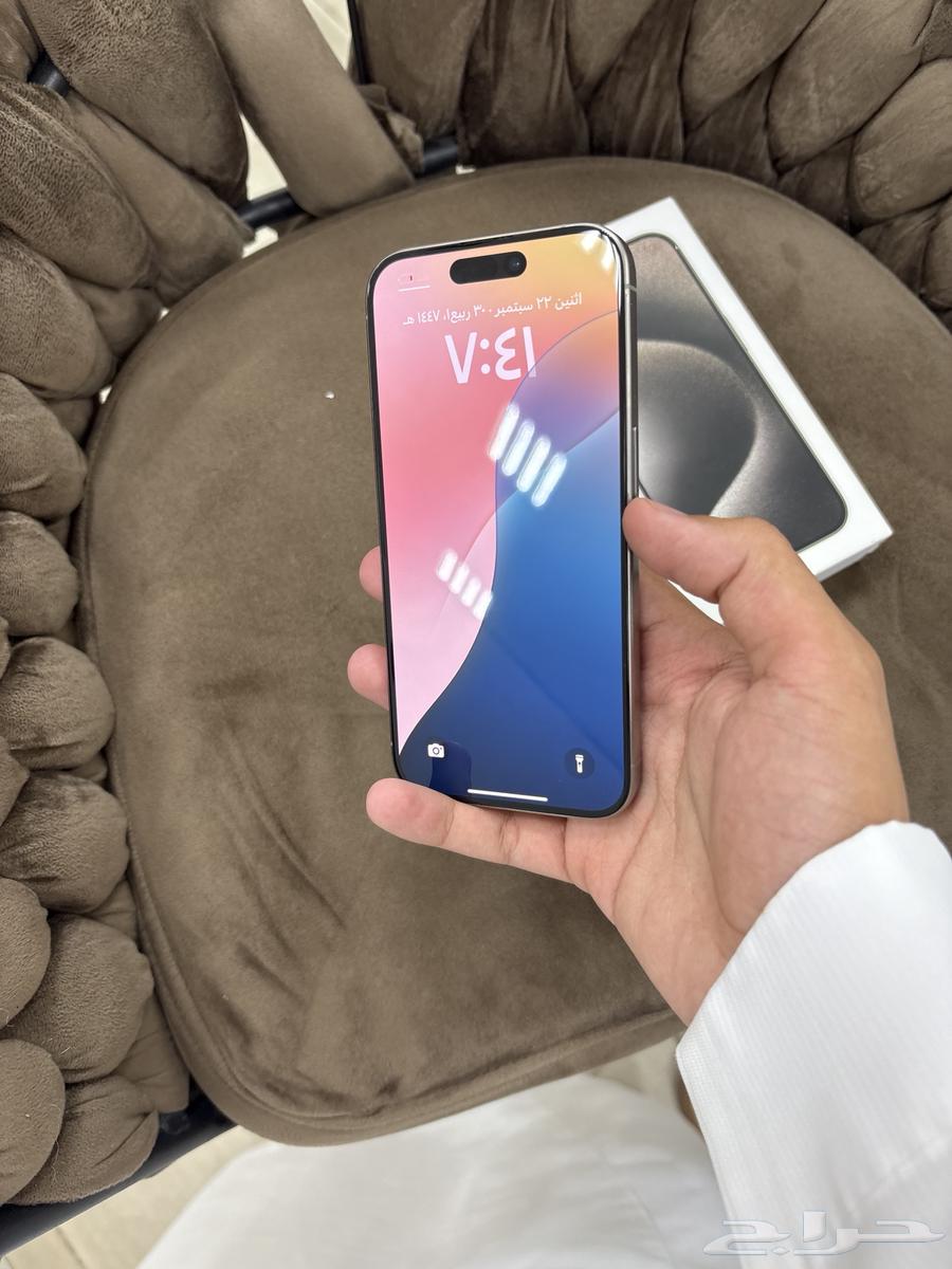 ايفون 15برو 256 بطاريه 88 وكاله64568376868995111