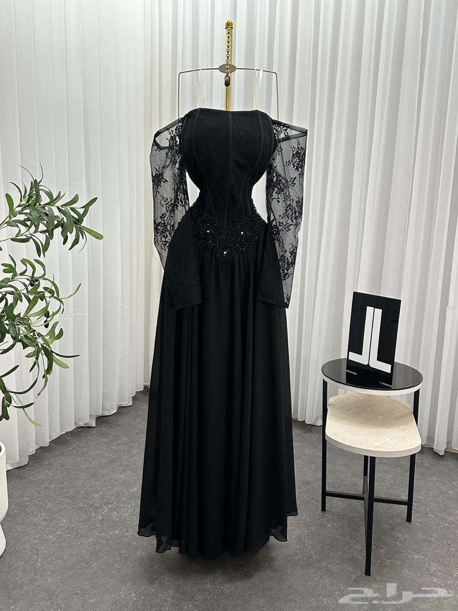 فستان انيق اسود64563619693185112