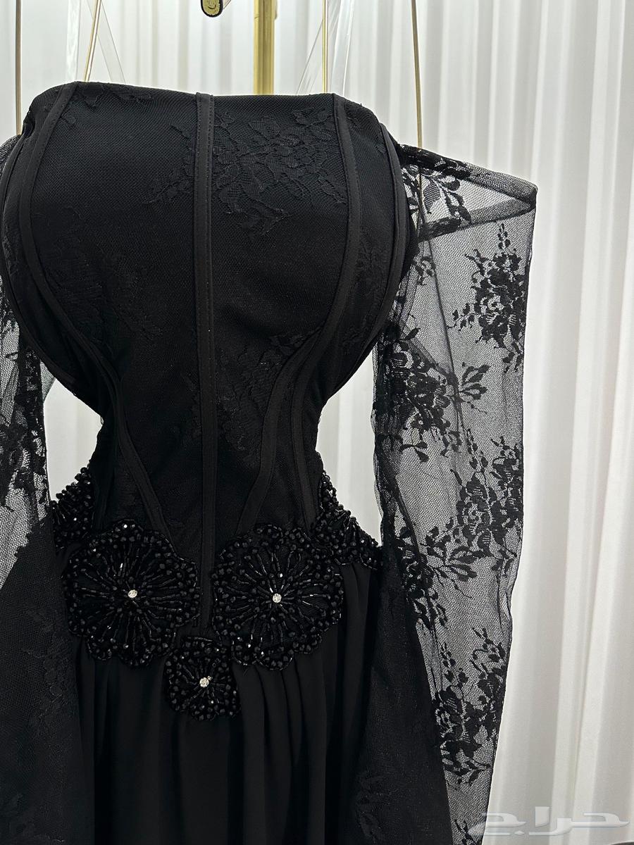 فستان انيق اسود64563619693185114