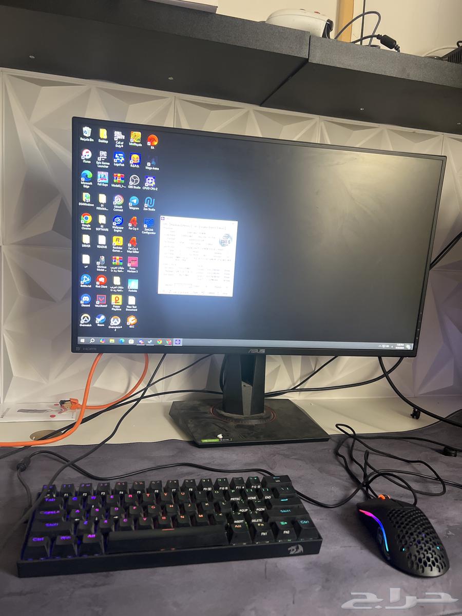 بي سي العاب مع طاولة وماوس وكيبورد وشاشة للبيع64566423838721110