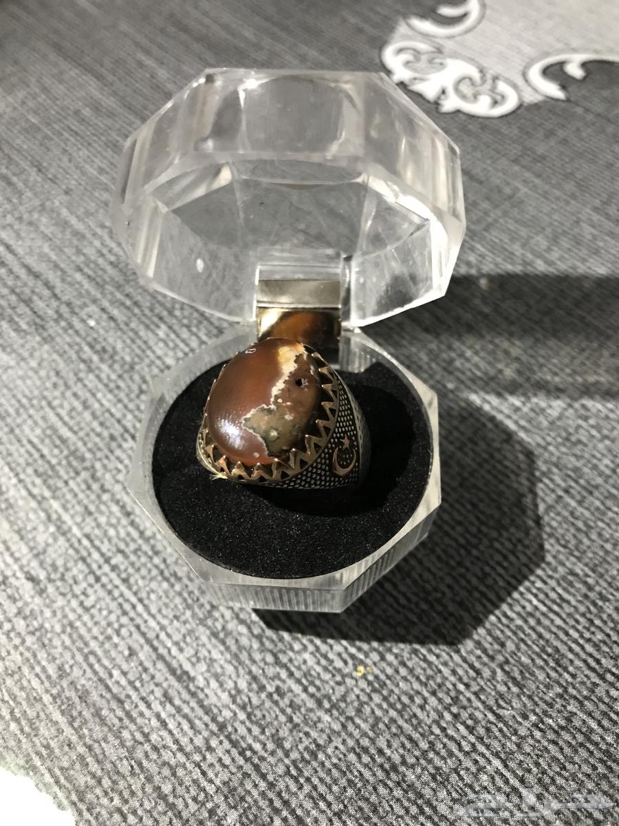 خاتم فضة تركية والحجر خرائطي64566548102785111