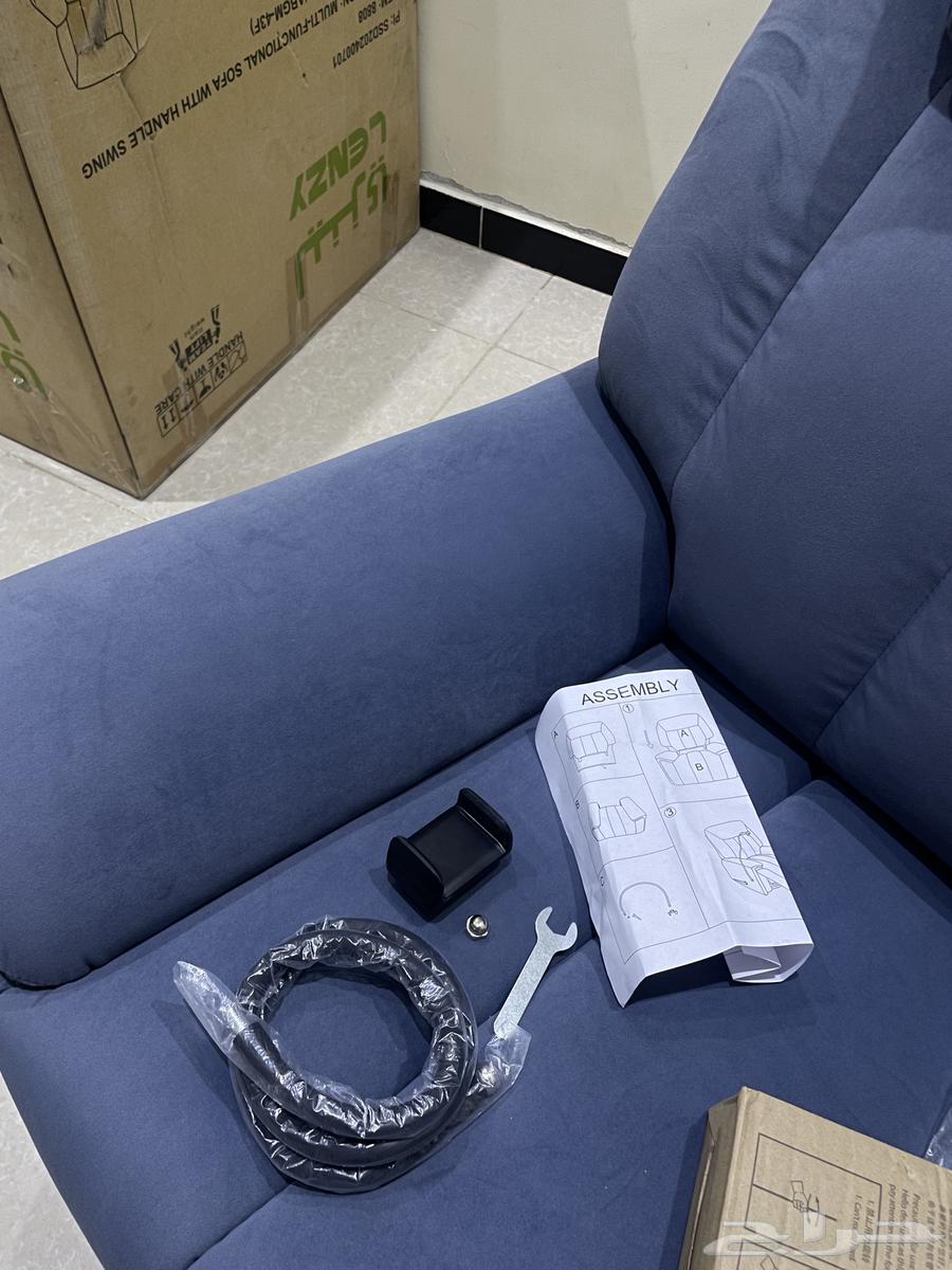 كرسي استرخاء هزاز دوار م لينزي مزود بحامل جوال قابل للإزالة64570531596802110