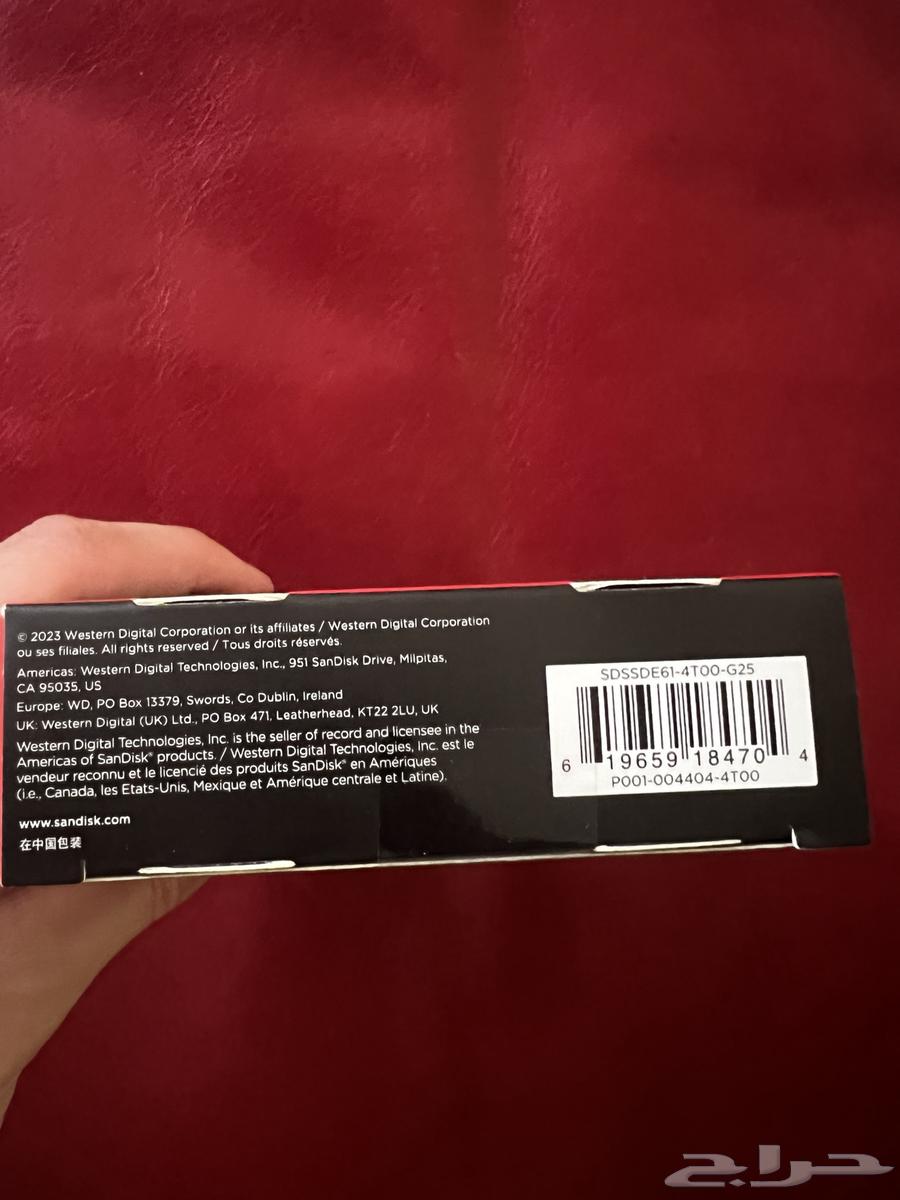 Sandisk Extreme 4TB Portable SSD (BRAND NEW) (جديد )64569370766211112