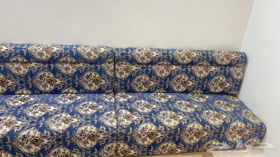 كنب حرف L ازرق64563674576387110