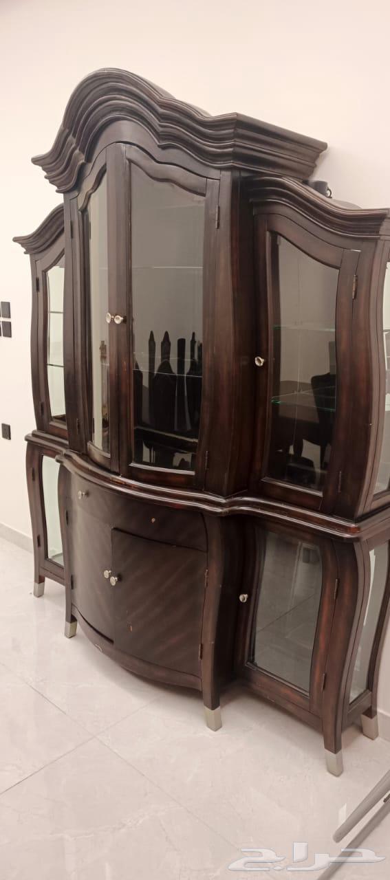 Dining table with 8 chairs, buffet and cabinet 130064563936823682112