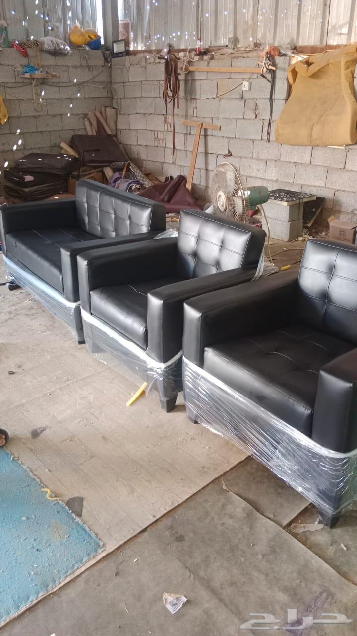 اثاث المكتبي كنب جلد و مودرن فخم طقم كامل و مختلف ألوان64564936096129112