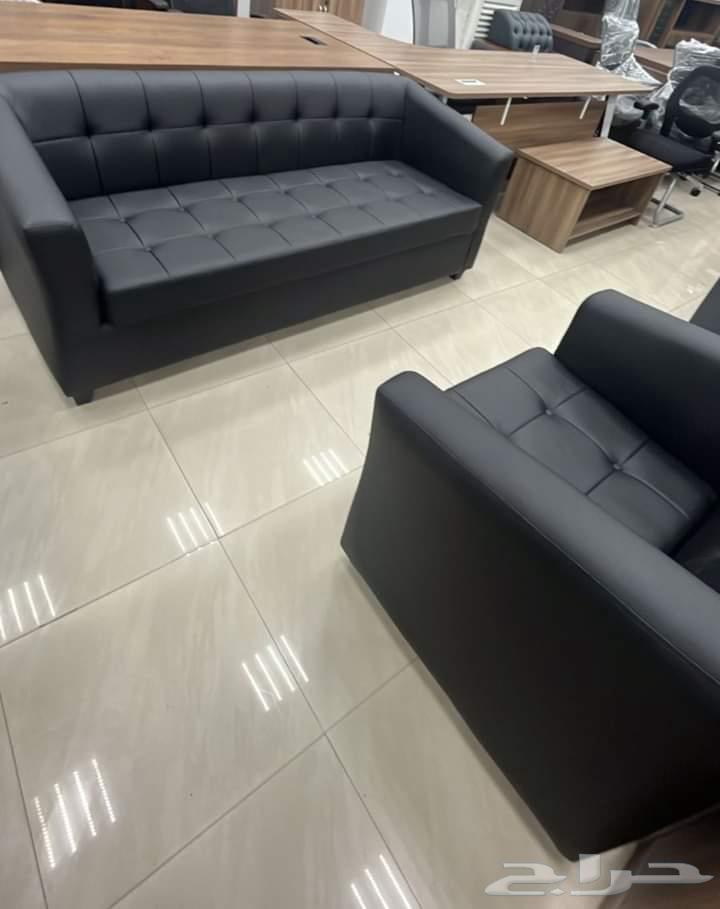 اثاث المكتبي كنب جلد و مودرن فخم طقم كامل و مختلف ألوان64564936096129113