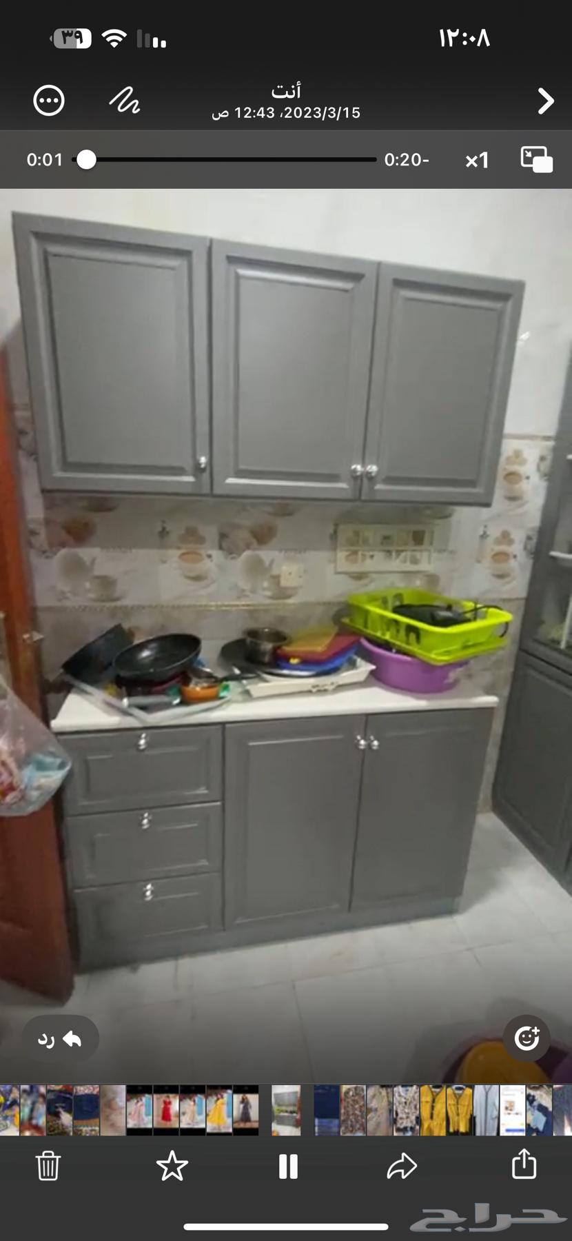 مطبخ اللون رصاصي نظيف اخذته ب3000 ابيعه ب 200064562671158531113