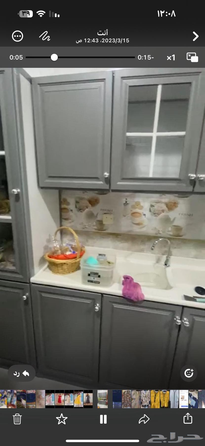 مطبخ اللون رصاصي نظيف اخذته ب3000 ابيعه ب 200064562671158531112