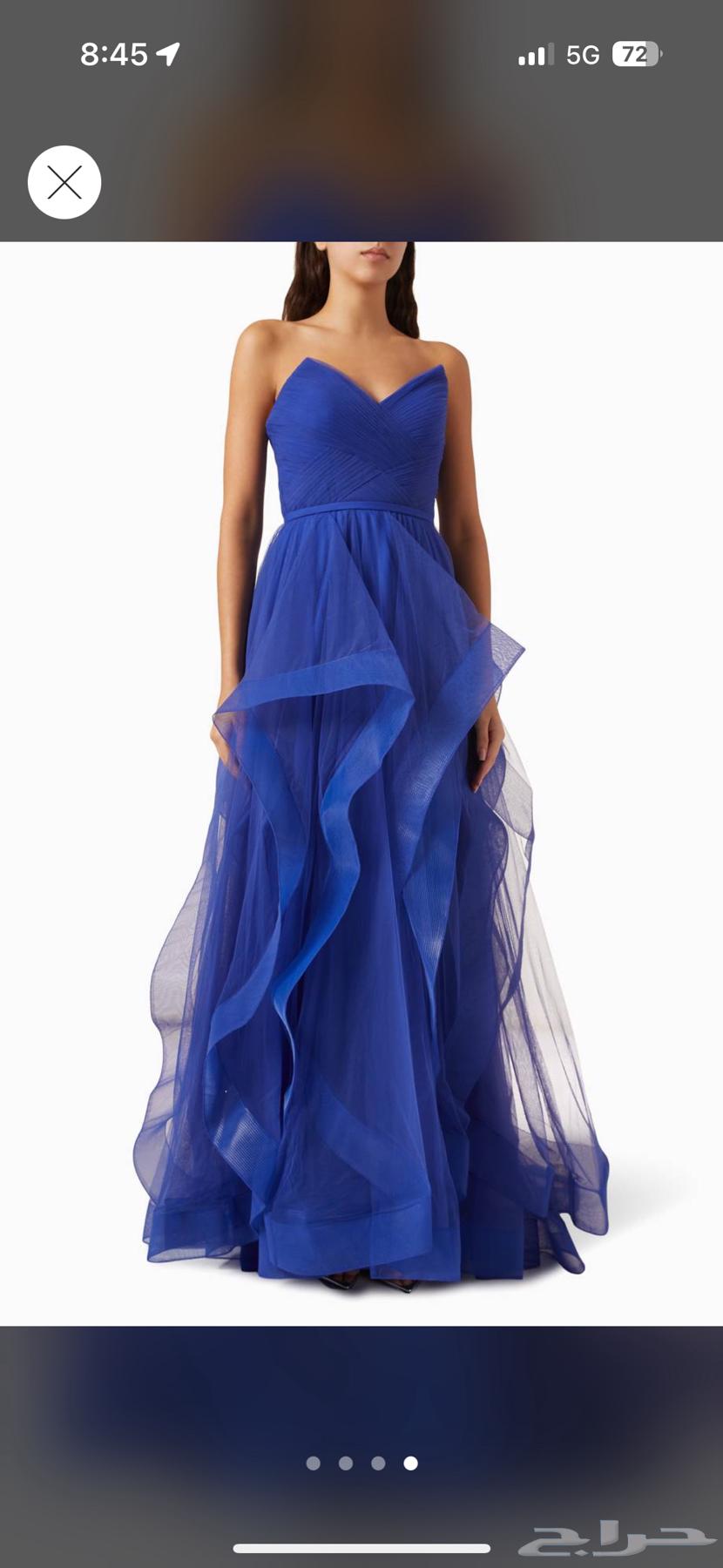 فستان سهرة جديد اللون كحلي غامق وليس ازرق64563688439811110