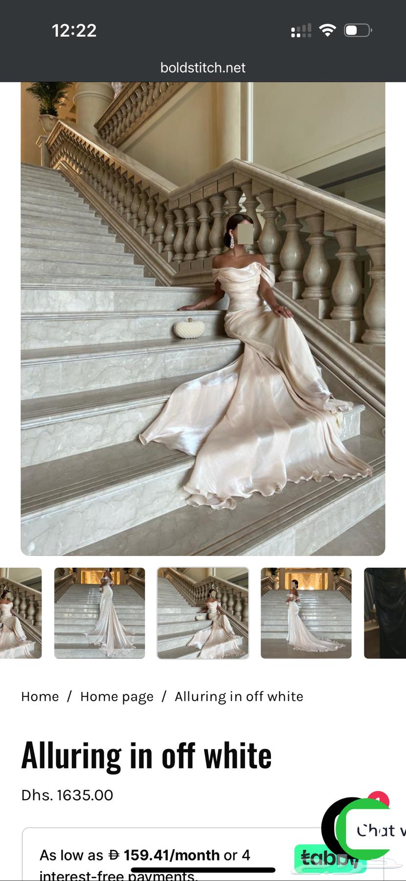 فستان من مصممه اماراتيه64563563876867112