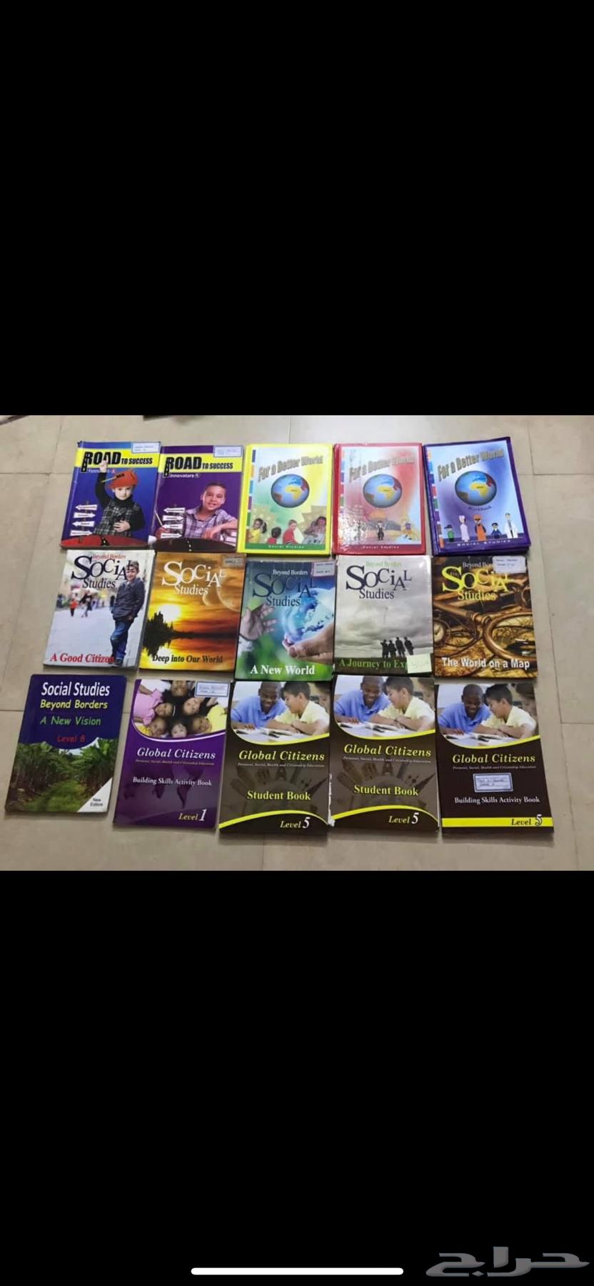 كتب مدارس عالمية للبيع بحالة ممتازة جديد او شبه جديد64566189387138111