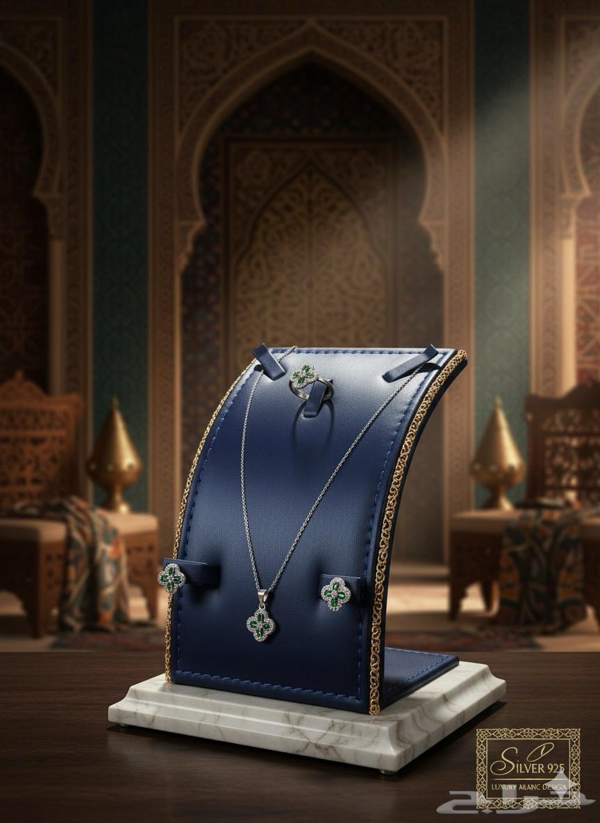 طقم نسائي فضة 925 مع احجار   فخامة وأناقة بكل الألوان64570655350145111
